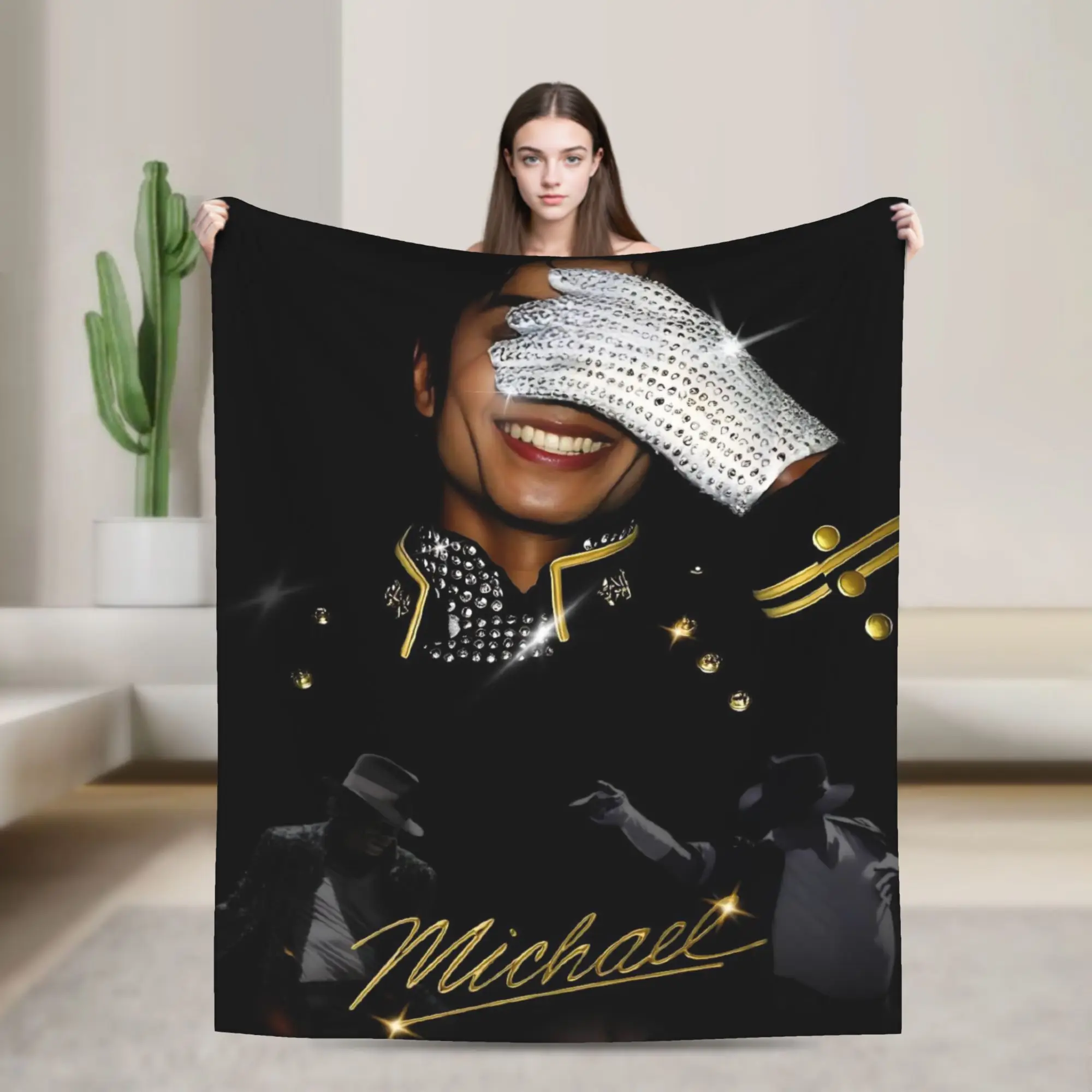 Singer Michael Jacksons MJ Tour 2026 Blanket Warm Cozy Fluffy  Throw Blankets for Couch 50x60 Inch Multi-size Bedspreads