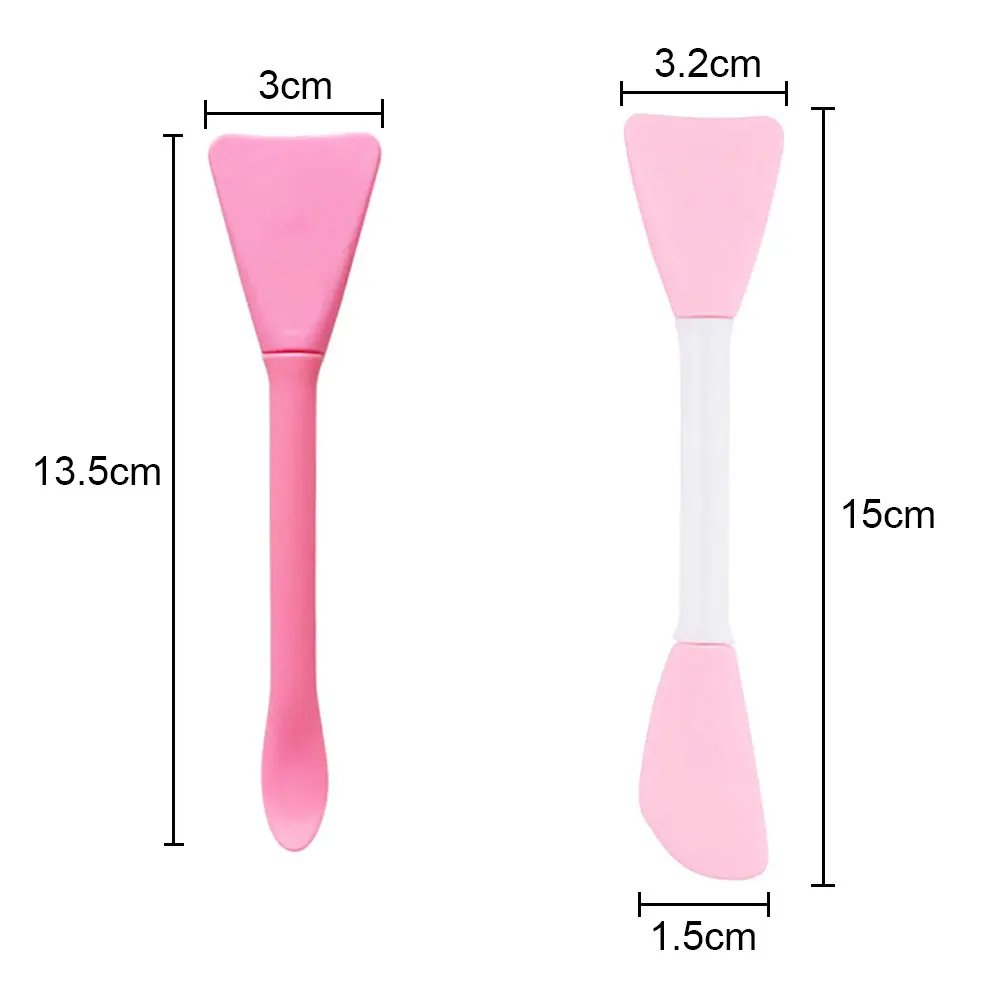 Silicone world Multifunction Stirring Brush Soft Silicone Brush Powder Spoon Epoxy Resin Glue Tool for DIY Resin Mold Mask Brush