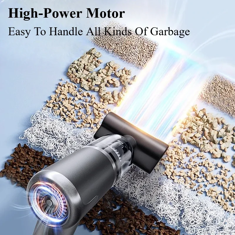 New Wireless Mini Vacuum Cleaner for Car Strong Suction Portable Cleaning Machine Handheld Rechargeable Electric Vacuum Cleaners