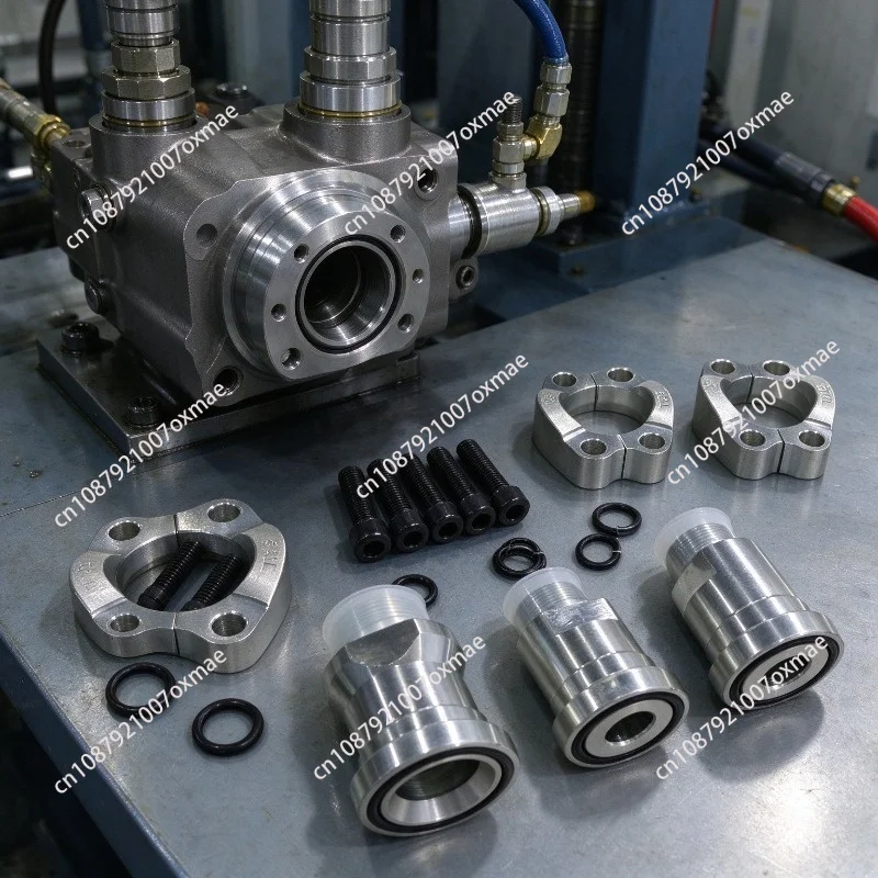 For Sany Heavy Industry Pump Truck Gear Pump Joint Flange One in And Two Out