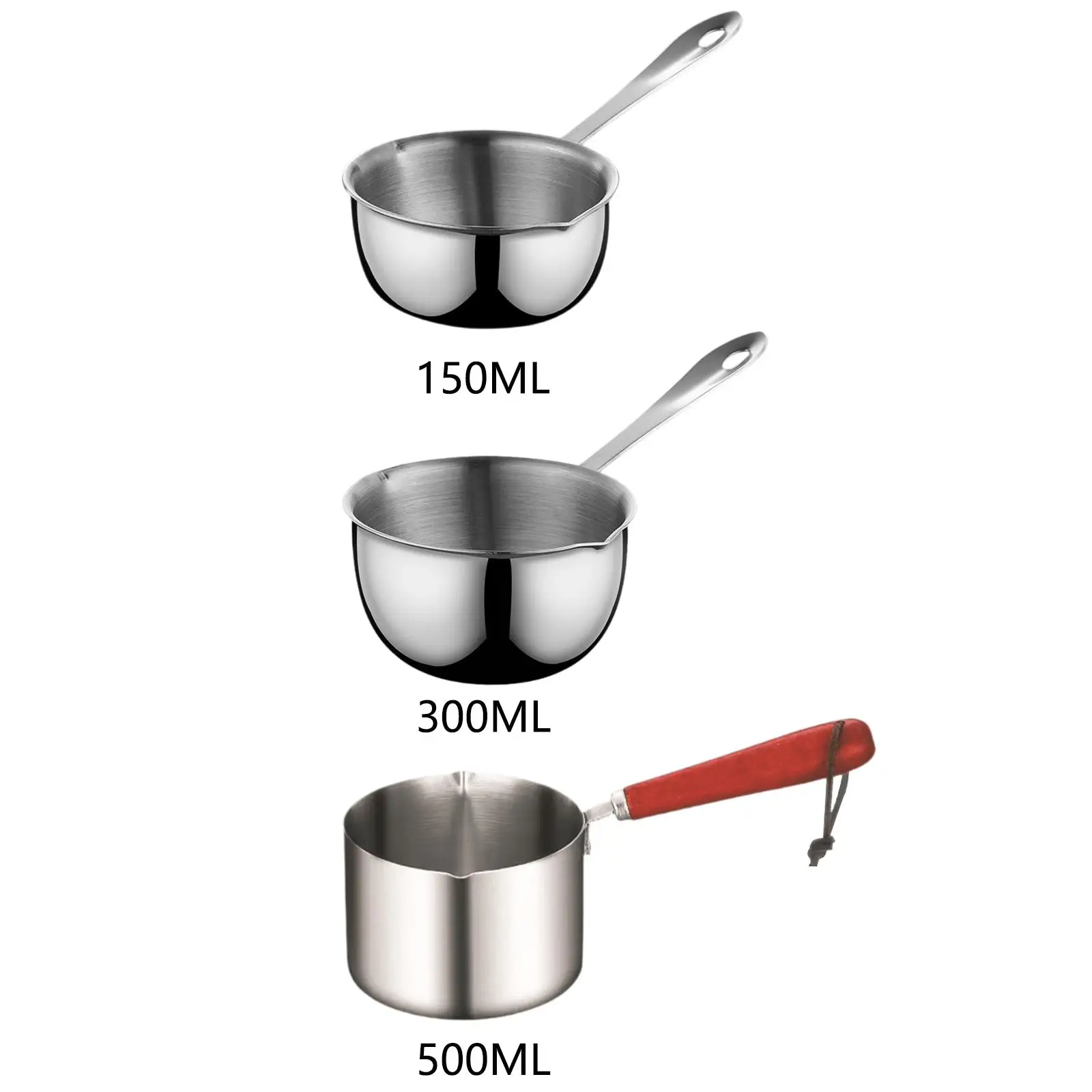 Oil Splashing Pot Milk Pot Versatile with Hanging Hole Easy to Store Soup Pot Mini Stewpot for Restaurant Boiling Butter Home