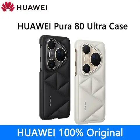 Oryginalne etui ochronne z ekoskóry do Huawei Pura Ultra, proste, trójwymiarowe etui na telefon.