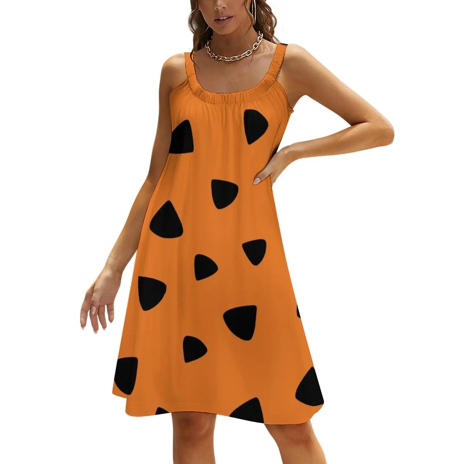 

Flintstones Texture Beach Sling Skirt clothes Women's dresses