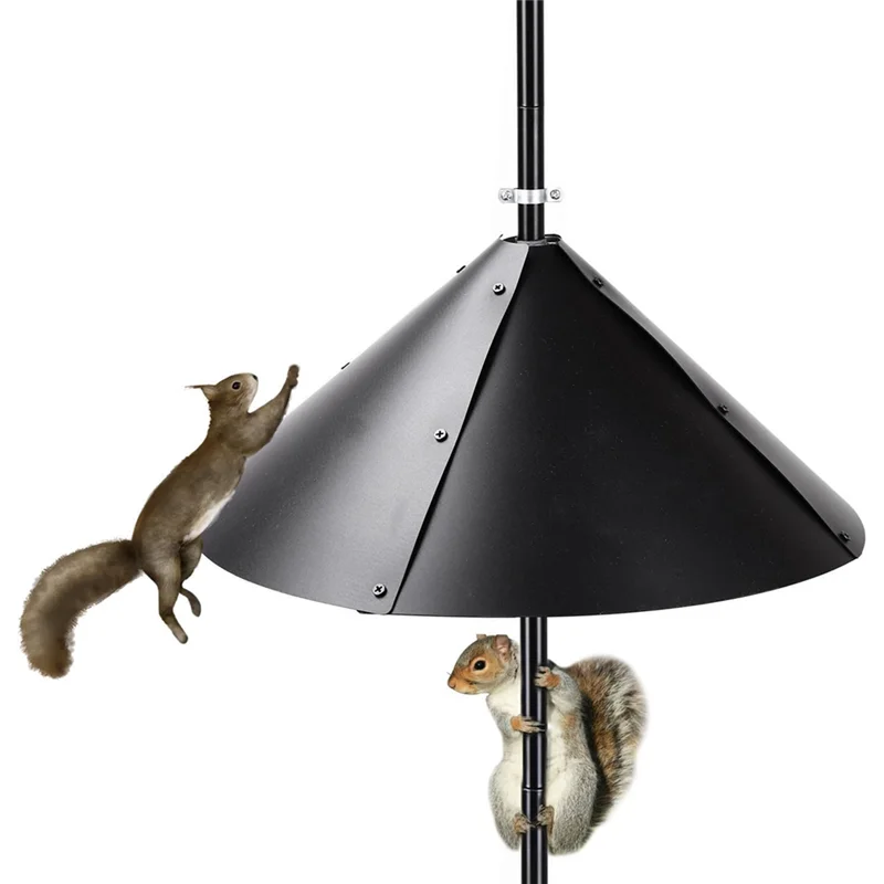 

Reliable 2 Pack 19 Inch Foldable Squirrel Baffle For Bird Feeder Pole, Squirrel Guards For Bird Feeders