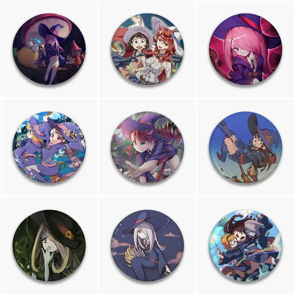 Little Witch Academia Abzeichen, Button-Pin, handgefertigte Brosche für Kleidung, Abzeichen, Rucksack, Dekoration, Zubehör