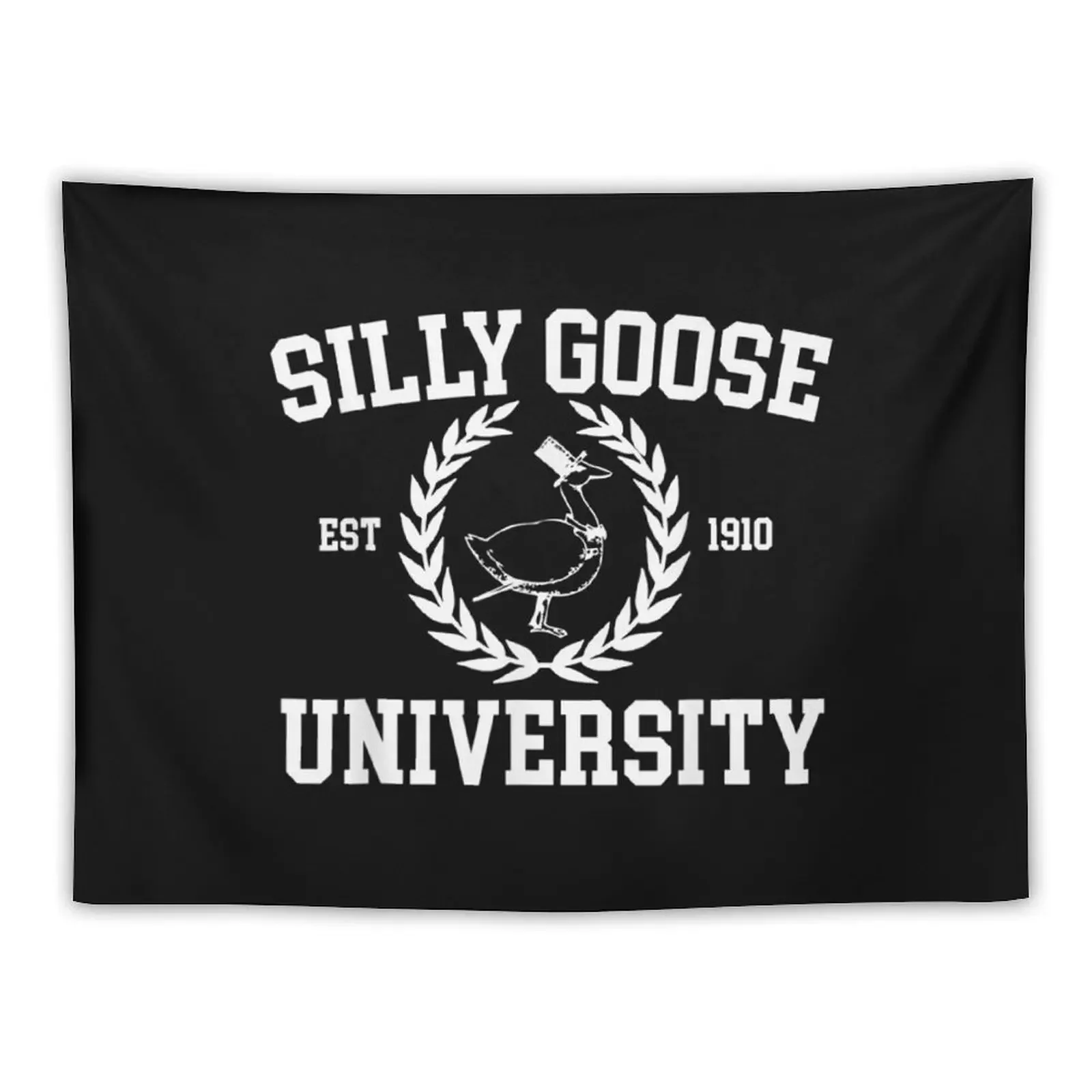 

Silly Goose University Mens Womens Silly Goose Meme Costume T-Shirt Tapestry Aesthetic Room Decorations Wall Deco Tapestry