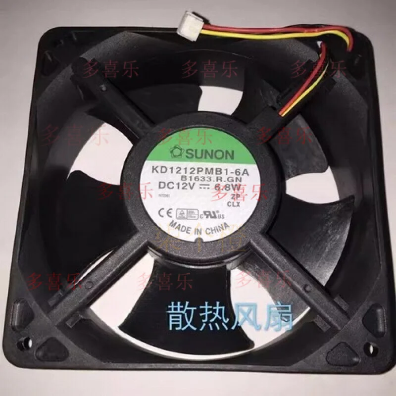

ZMZM for KD1212PMB-6A 12038 DC12V 6.8W 12CM 3-Pin Silent Cooling Fan # A6–37