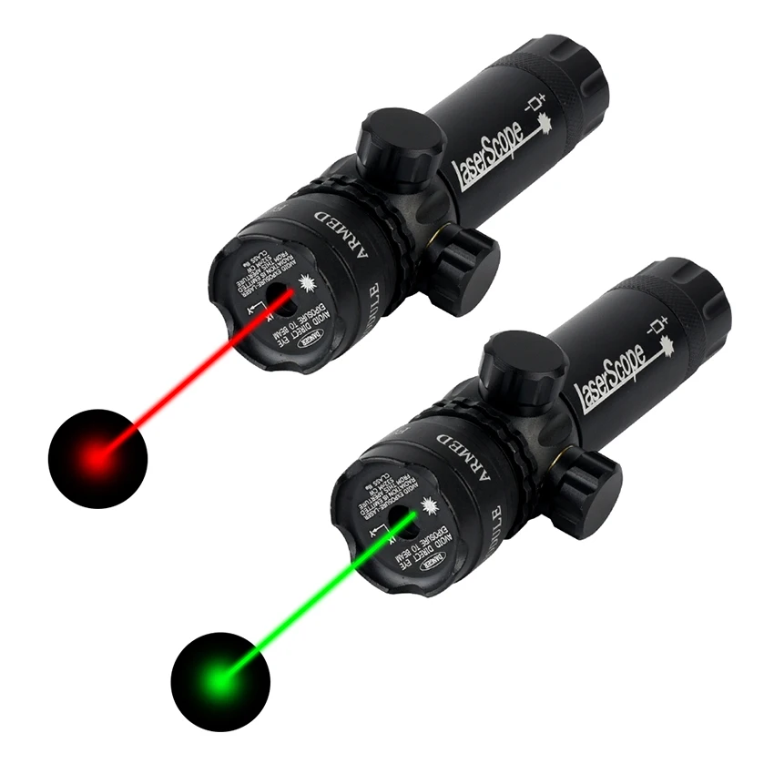 Red/Green Dot Laser Sight Tactical Adjustable Hunting Sight Laser Point Accessories Laser Locator 20mm Rail