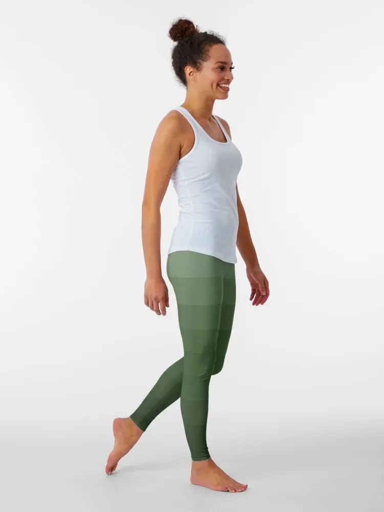 การไล่ระดับสี - Olive Leggings เลคกิ้งกีฬากางเกงกีฬาสําหรับเลกกิ้งสตรี