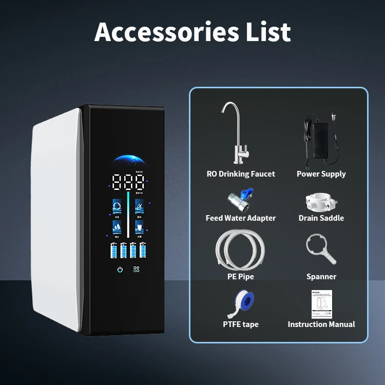 2026 Best-Selling 5 6 7 Class Tankless Undercounter - RO 600G Reverse Osmosis Filtration System Water Purifier Reverse Osmosis S