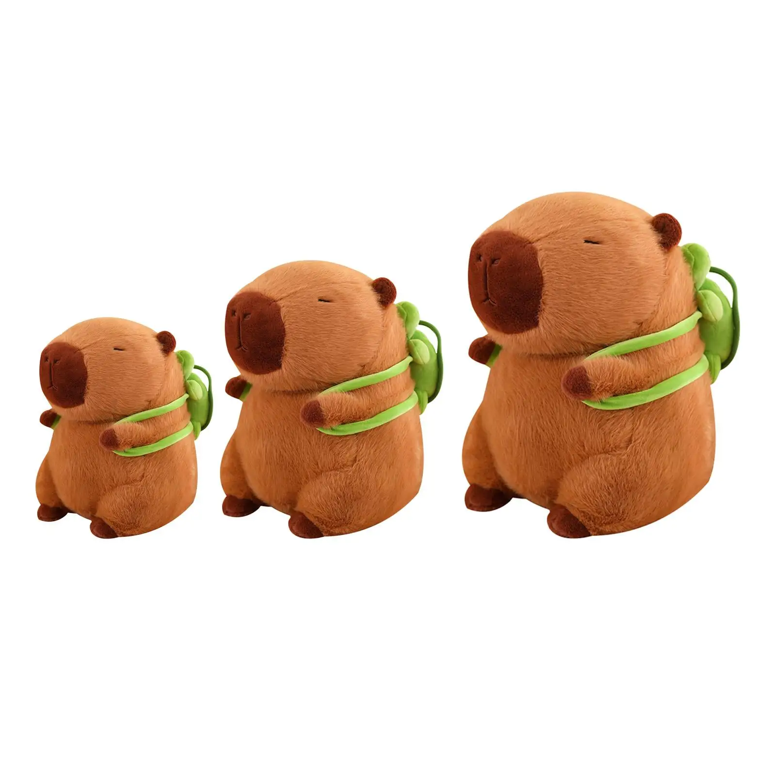 

Capybara Plush Toy with Turtle Bag Realistic Soft Cartoon Plush Animal Comfortable Plush Capybara Doll for Boys Girls Adults