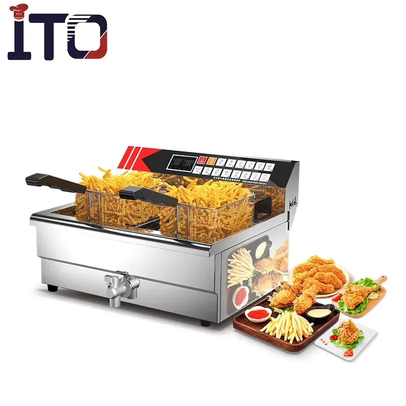 # for for Commercial Deep Fryer Machine Intelligent Luxury Electric Oil Fryer for Restaurant Kitchen Food Cooking Equipment