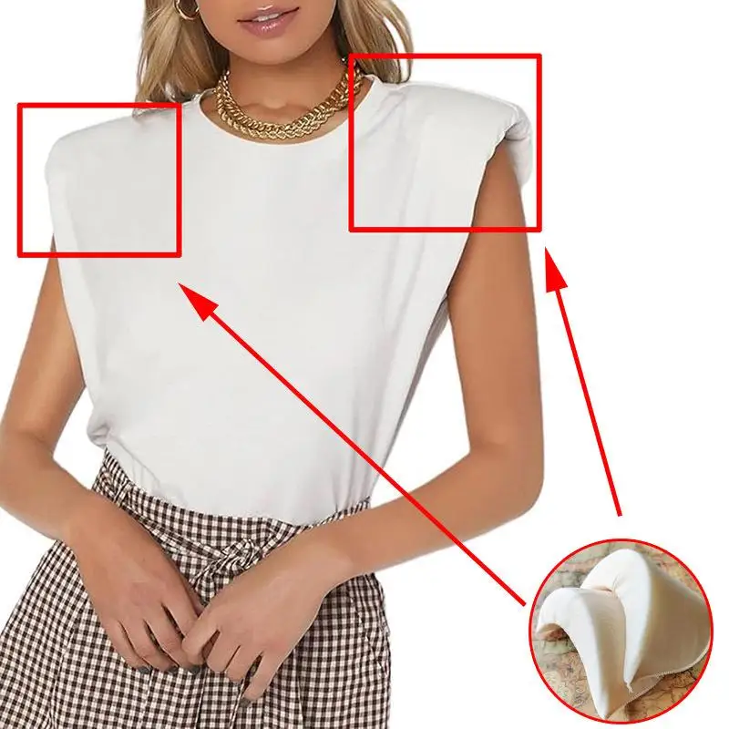

【xxx】1Pair Thicken Big 35mm Sponge Shoulder Sewing Black White Nude Shoulder Pad Sew Jacket Wedding T-Shirt Fashion Garment[Y35]