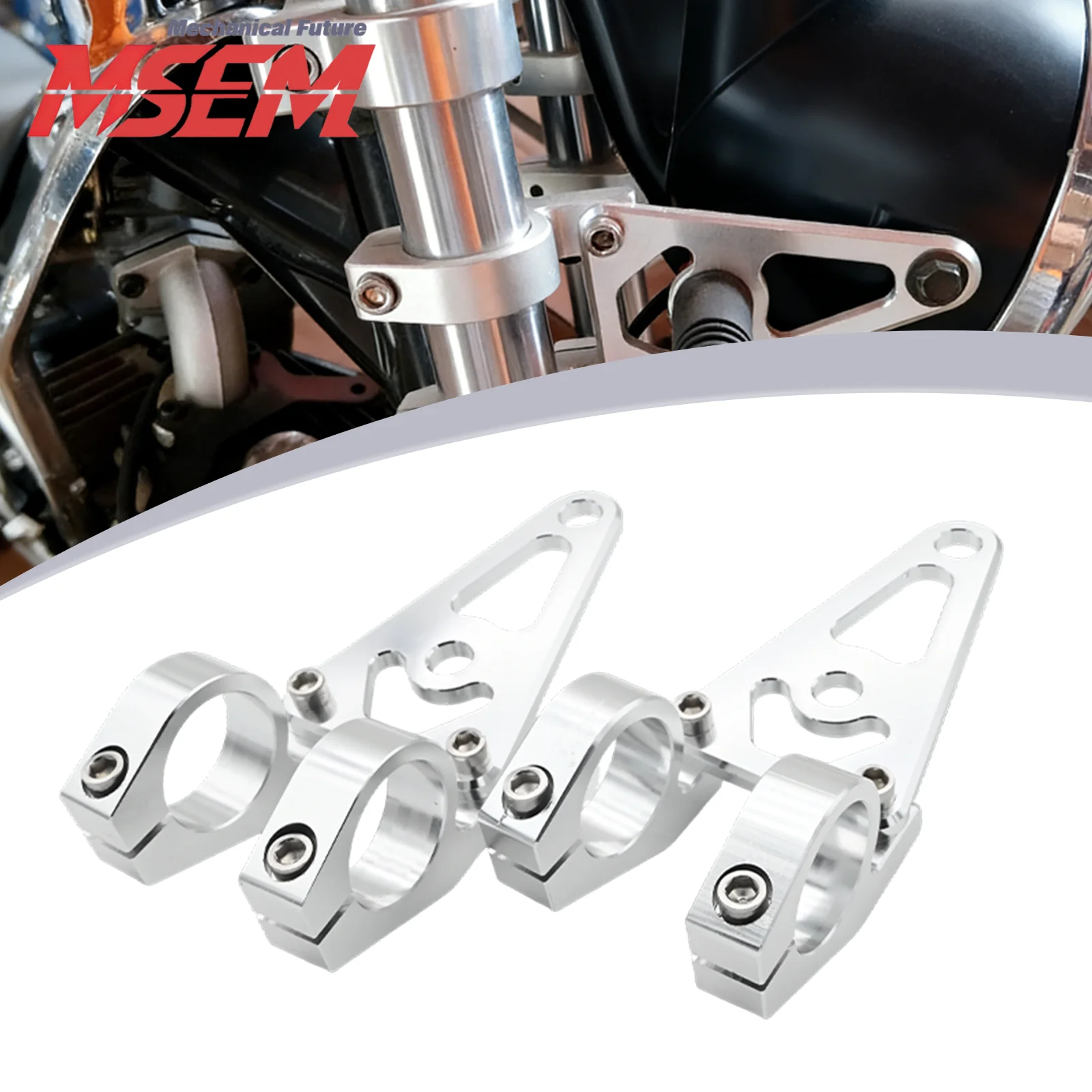 

Motorcycle Headlight Mounting Bracket Silver CNC 30mm Front Fork Tube for Z50 Z50A Z50J Z50R Gorilla50 Honda Dirt Bike