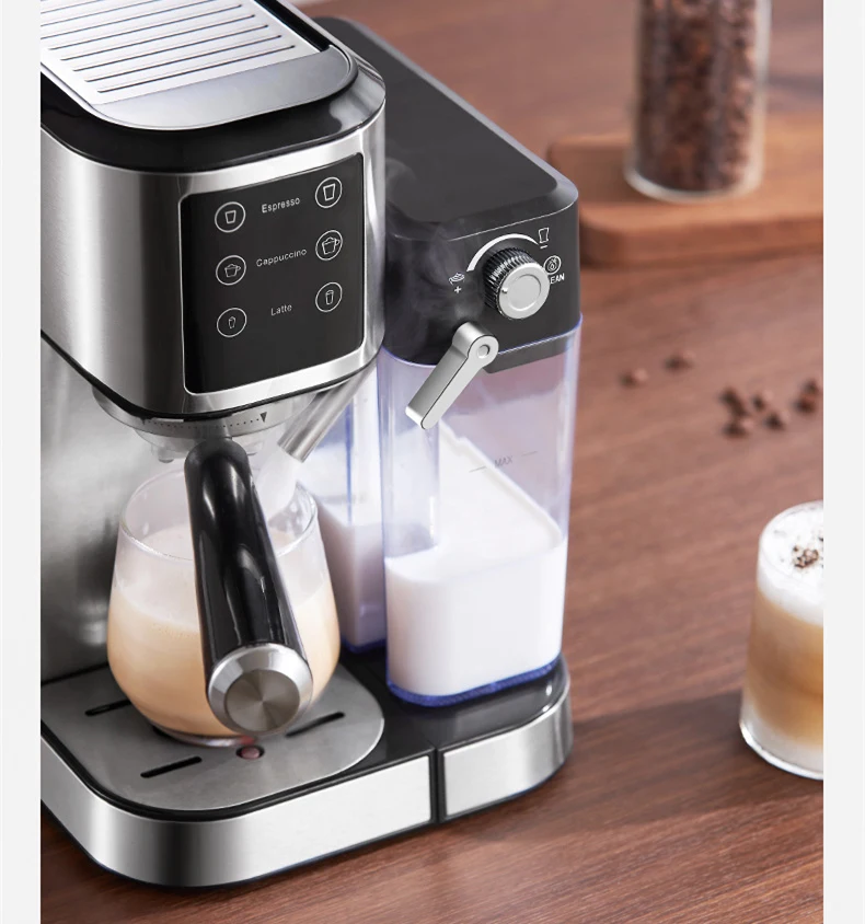 Espresso Machine Small Semi-Automatic High Pressure Steam Milk Foamer Classic/Modern European and American Universal Outdoor