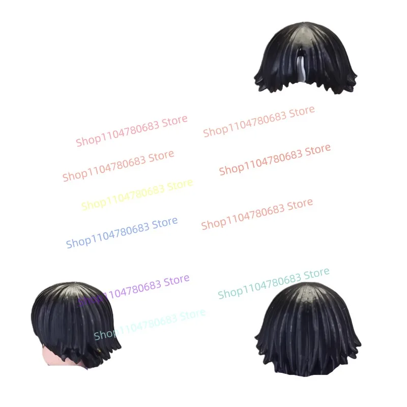 MOC اللبنات شخصية صغيرة أنيمي إكسسوارات الشعر التجمع نموذج عرض لعبة سطح المكتب الديكور هدية تحصيل