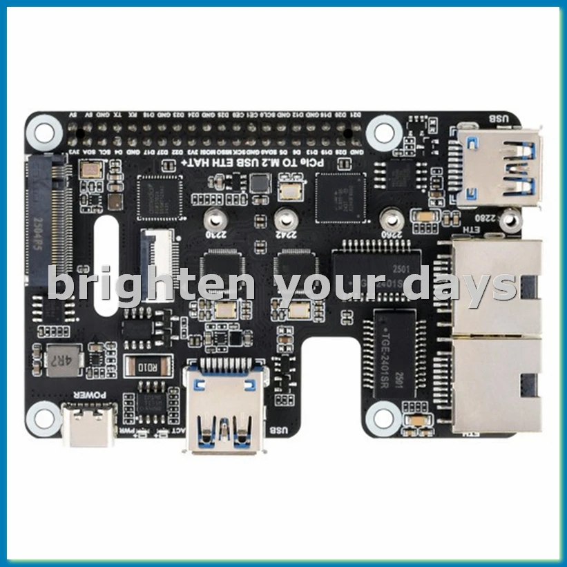 PCIe to USB 3.2 Gen1 / 2.5G ETH / M.2 NVMe Adapter for 5 Supports NVMe Protocol M.2 Solid State Drive-VVNB