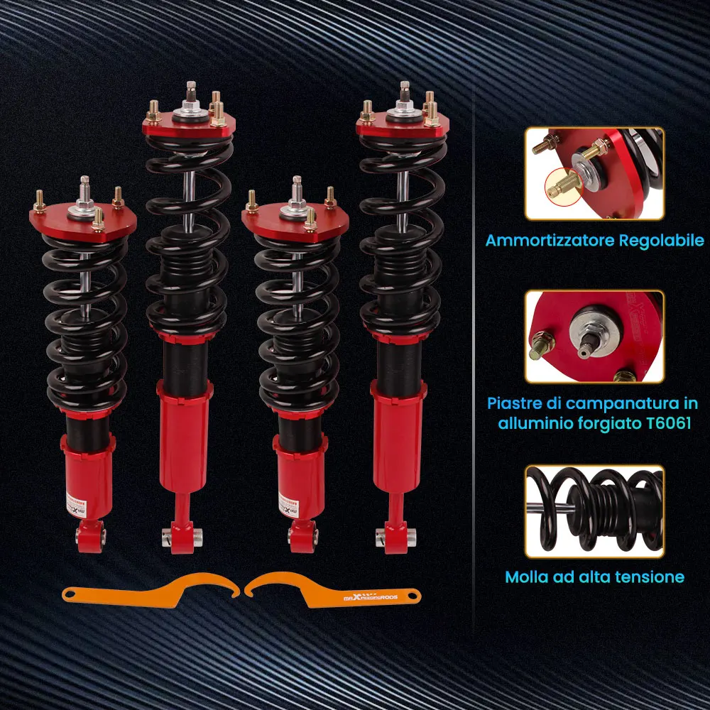 24 Ways Damper Coilover Kits for LEXUS IS 300 IS 200 01-05 Shock Absorber Struts Adjustable Damper Spring Strut Coilovers Kit