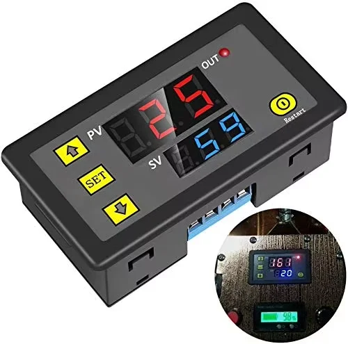 AC 110V 220V DC 12V Digital Time Delay Relay LED Display Cycle Timer Control Switch Adjustable Timing Relay Time Delay Switch