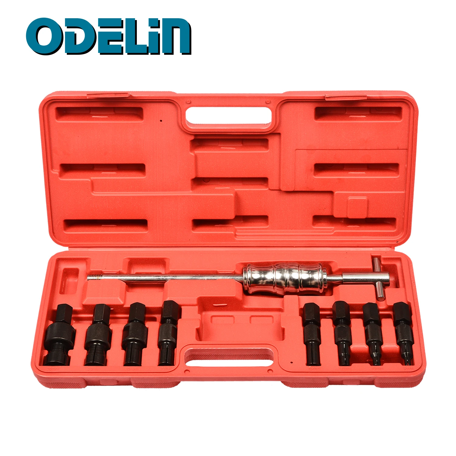 9/10pc Blind Hole Kit Slide Hammer Pilot Inner Internal Bearing Puller Bearing Extractor Removal Tool Kit