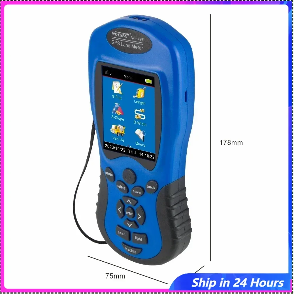 

ZHOUCE NF-198/NF-188 GPS Measuring Land Meter Network tools Color Screen Device Survey Equipment Receiver Area Measurement Tool