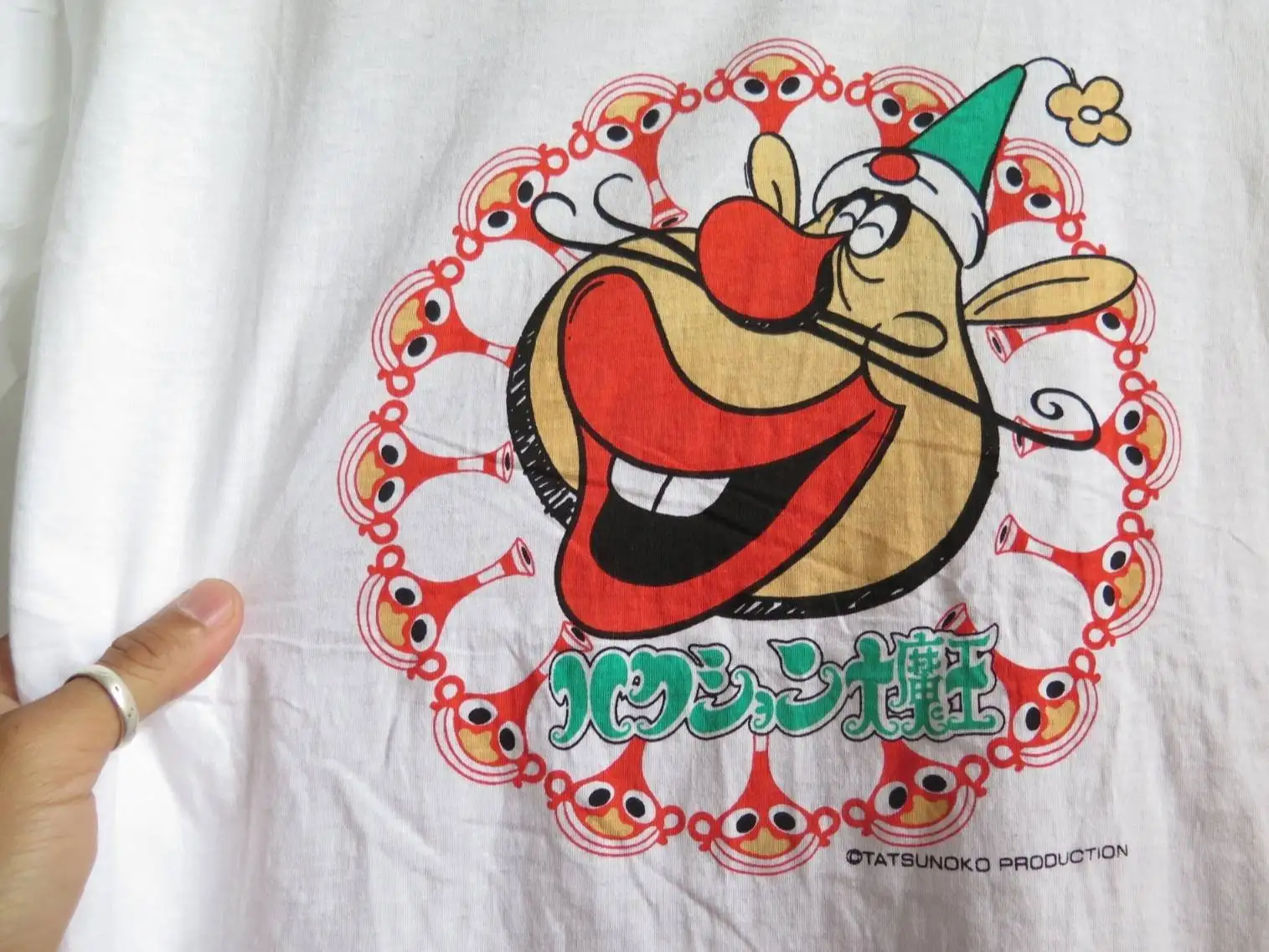 Vintage The Genie Family T Shirt 90s anime Hakushon Daimao Rare japanese Banpresto Promo Manga japan