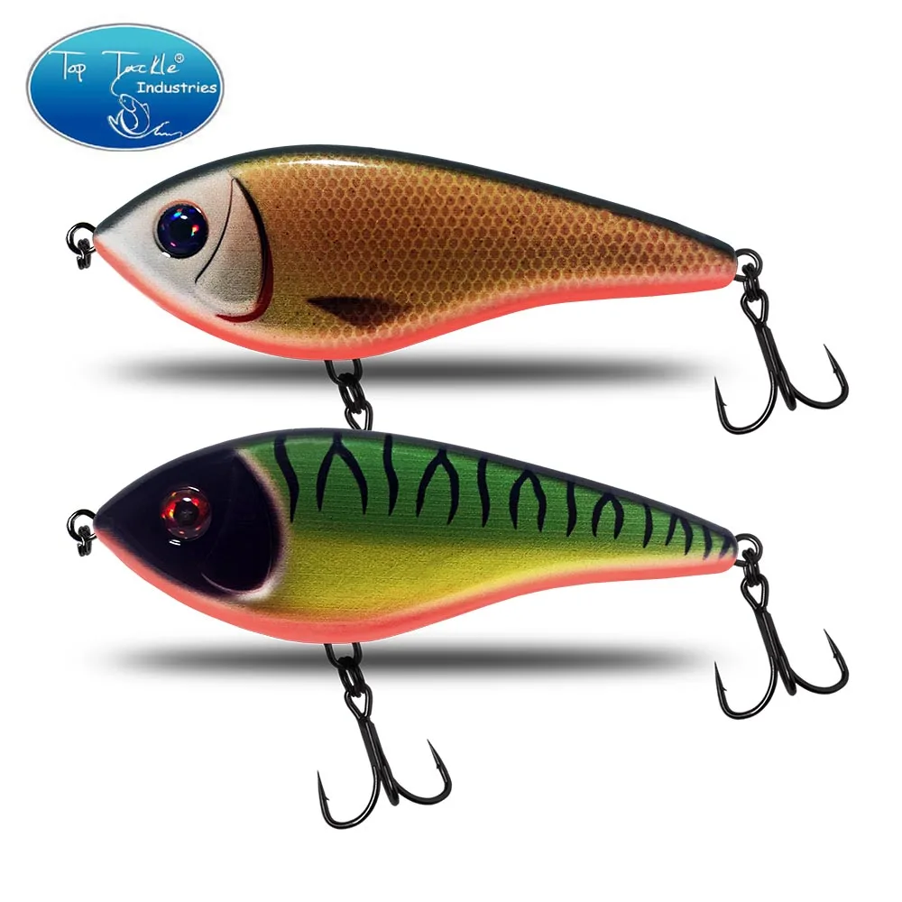 CF Lure Jerk Bait 100mm 30/35g Slow Sinking Musky Pike Slider Bass Fishing Lure Tackle