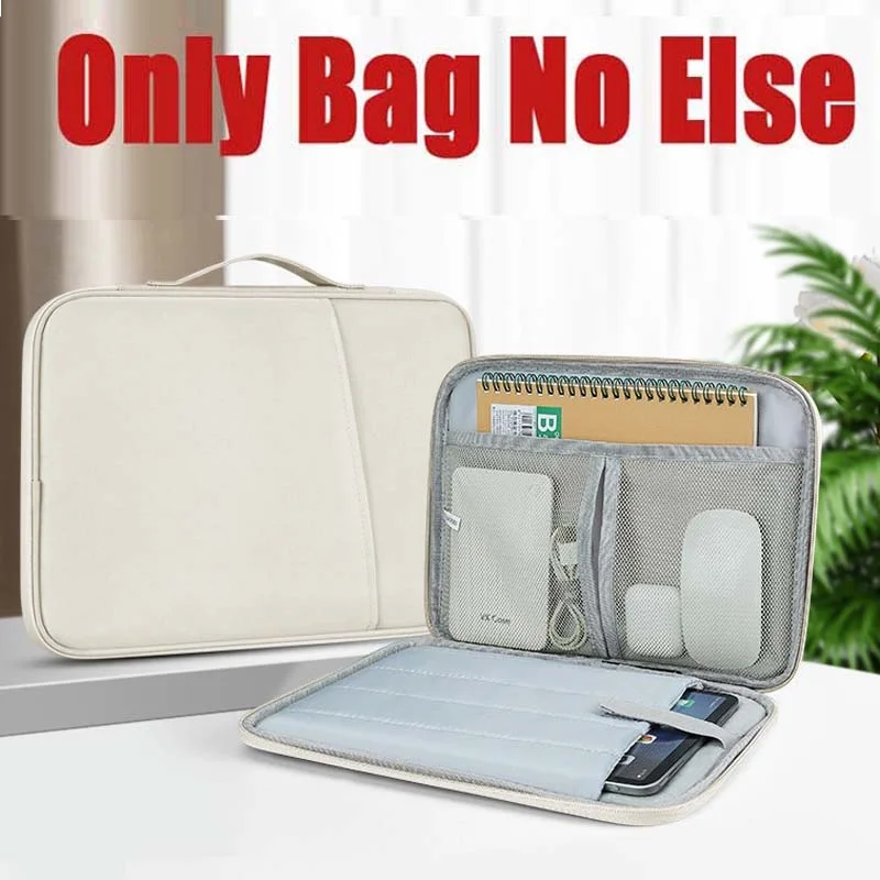 for Honor Pad X9a Tablet GT X9 Pro X8a Storage Bag Waterproof Sleeve Multi Pocket Handle Zip Pouch for Mouse Keyboard Carry Case
