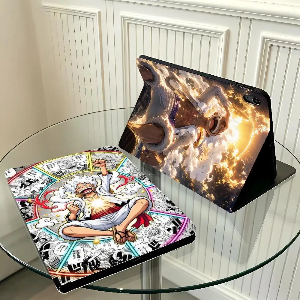 Anime One Piece With Pencil Holder Case for Apple iPad Pro11 13 Air 11 13 M4 M3 M2 A16 2026 10th 7/8/9th Air 4/5/6th