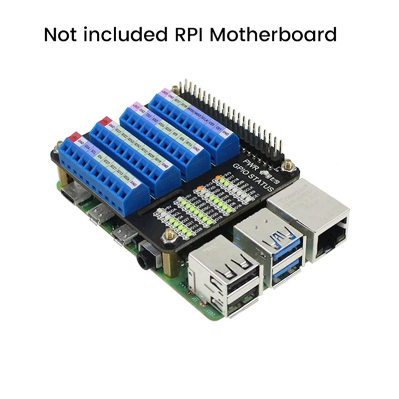 Para raspberry pi gpio placa de extensão terminal chapéu para raspberry pi 2b/3b/3b +/4b/zero/zero w módulo interface gpio