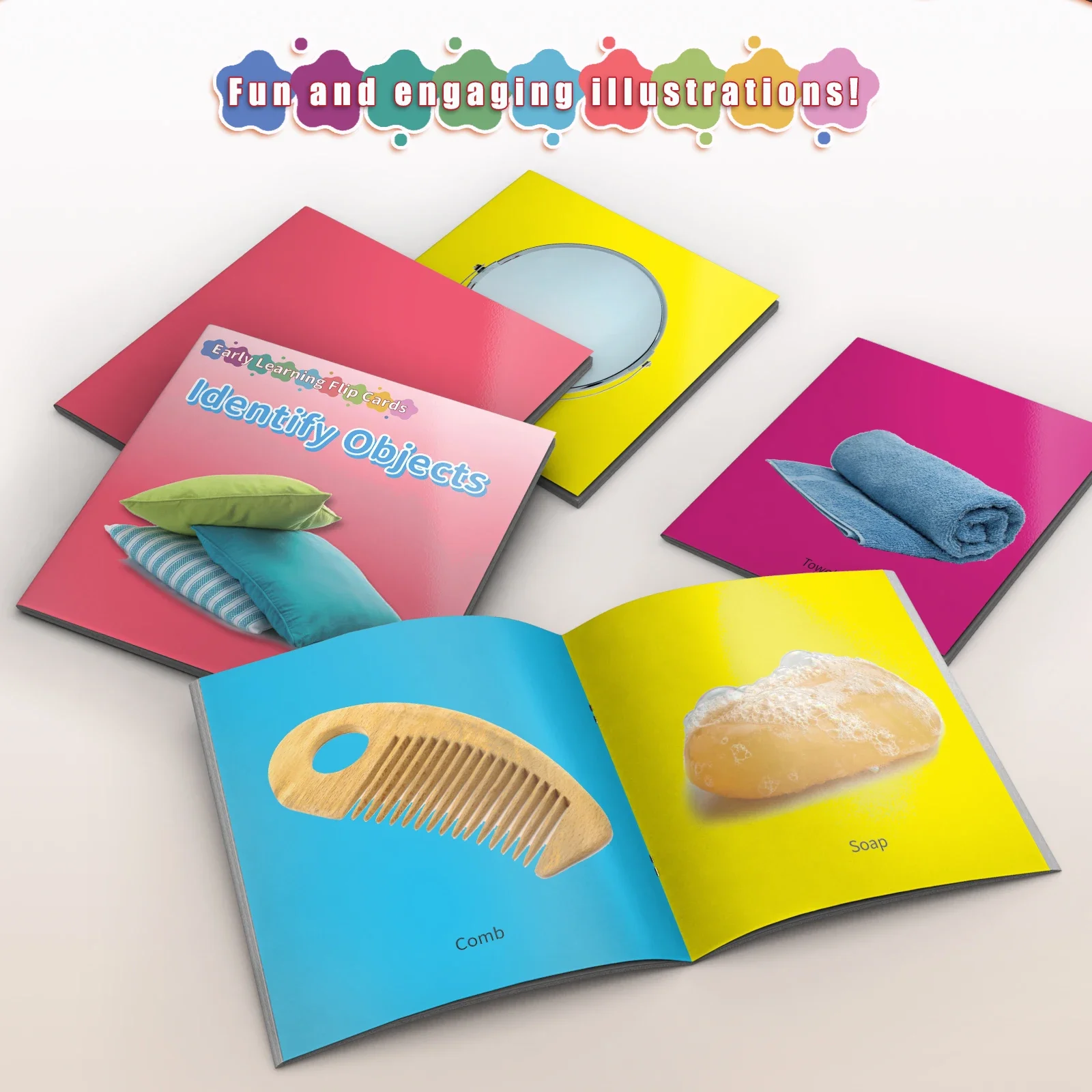 Literacy Card Book - Lively Knowledge Card Book for Early Learning, Educational Cards