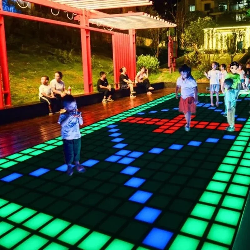 Led dance game floor interactive led floor projector Active game software for sale