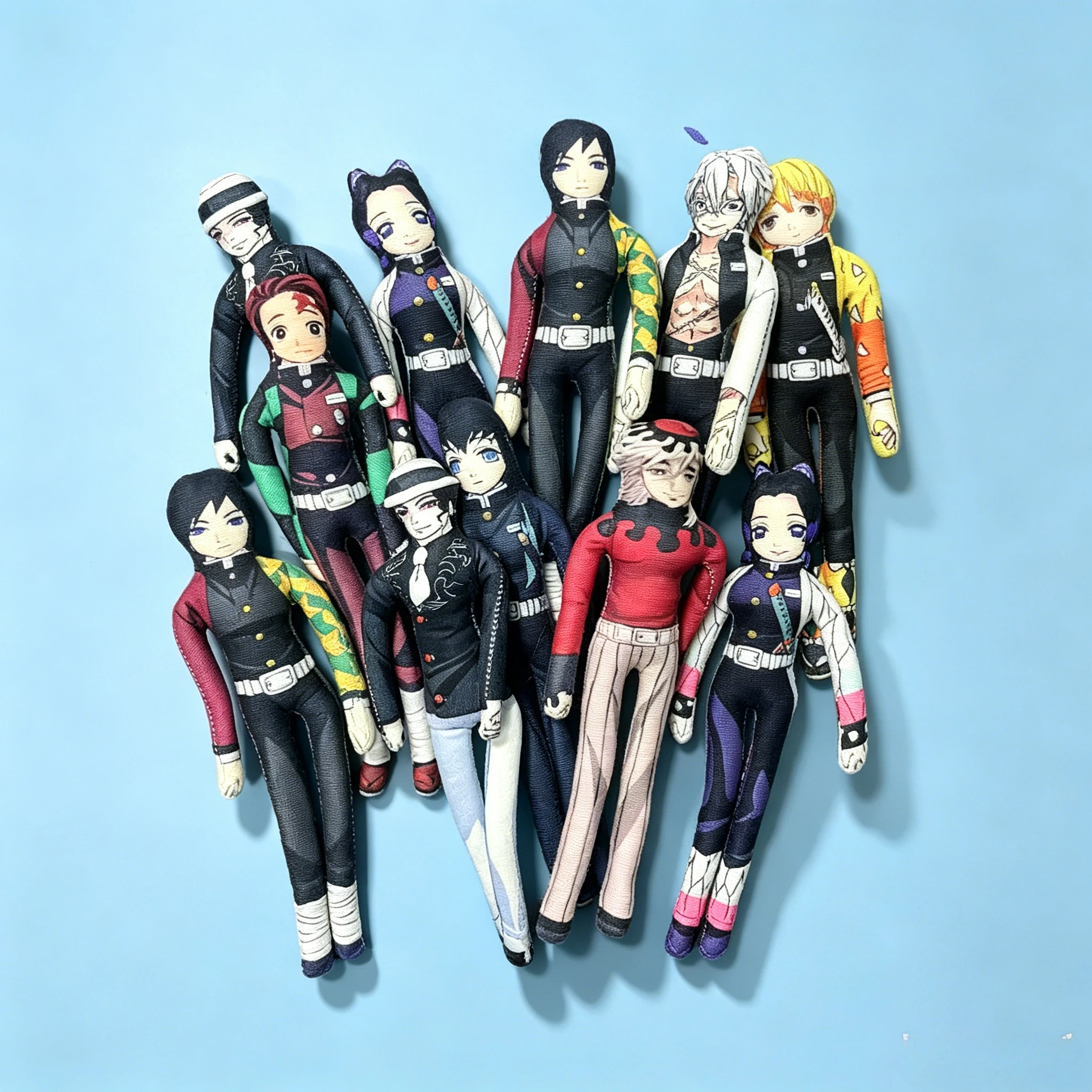 28cm Demon Slayer Nezuko Plush Toy Jointed Limbs Soft Puppet Cosplay Prop Desk Ornament for Game Fan Surprise Gift