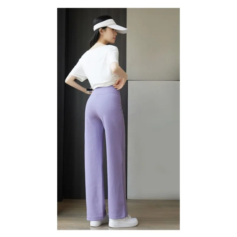 Tall Wide-leg Pants Summer Thin Pants for Women Casual Simple Loose Extended Sports Women's Straight Trousers Extended Section