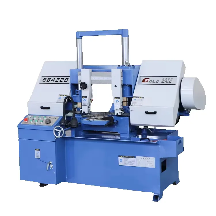 Gb4228 Taglio idraulico Sega a nastro semiautomatica per piccoli metalli da 280 mm Hine