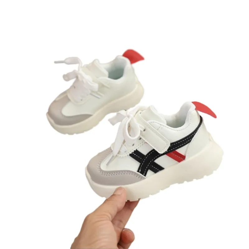

2026 Spring Autumn New Children's Forrest Gump Shoes Boys' Anti slip Sports Shoes Girls' Baby Walking Casual Shoes Red 21-30