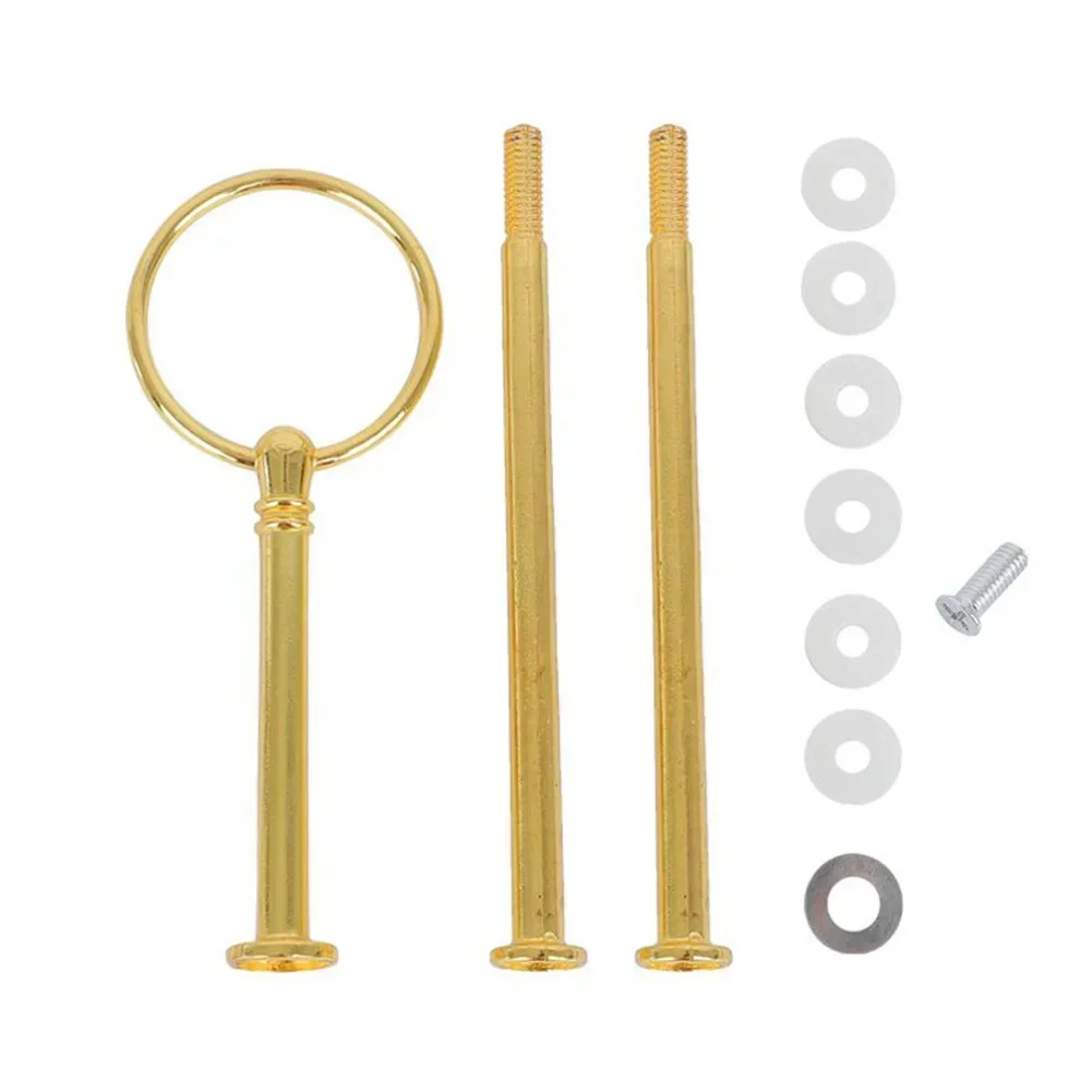 1pc Cake Plate Stand Handle With Accessories Cake Cupcake Plate Stand Fitting Handle Rod For Home Wedding Party DIY Tools