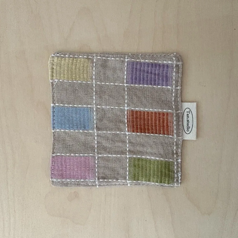New Colored Water Cup Mat Cotton Quilted Fabric Coaster Decorative Western Food Mats Home Decor