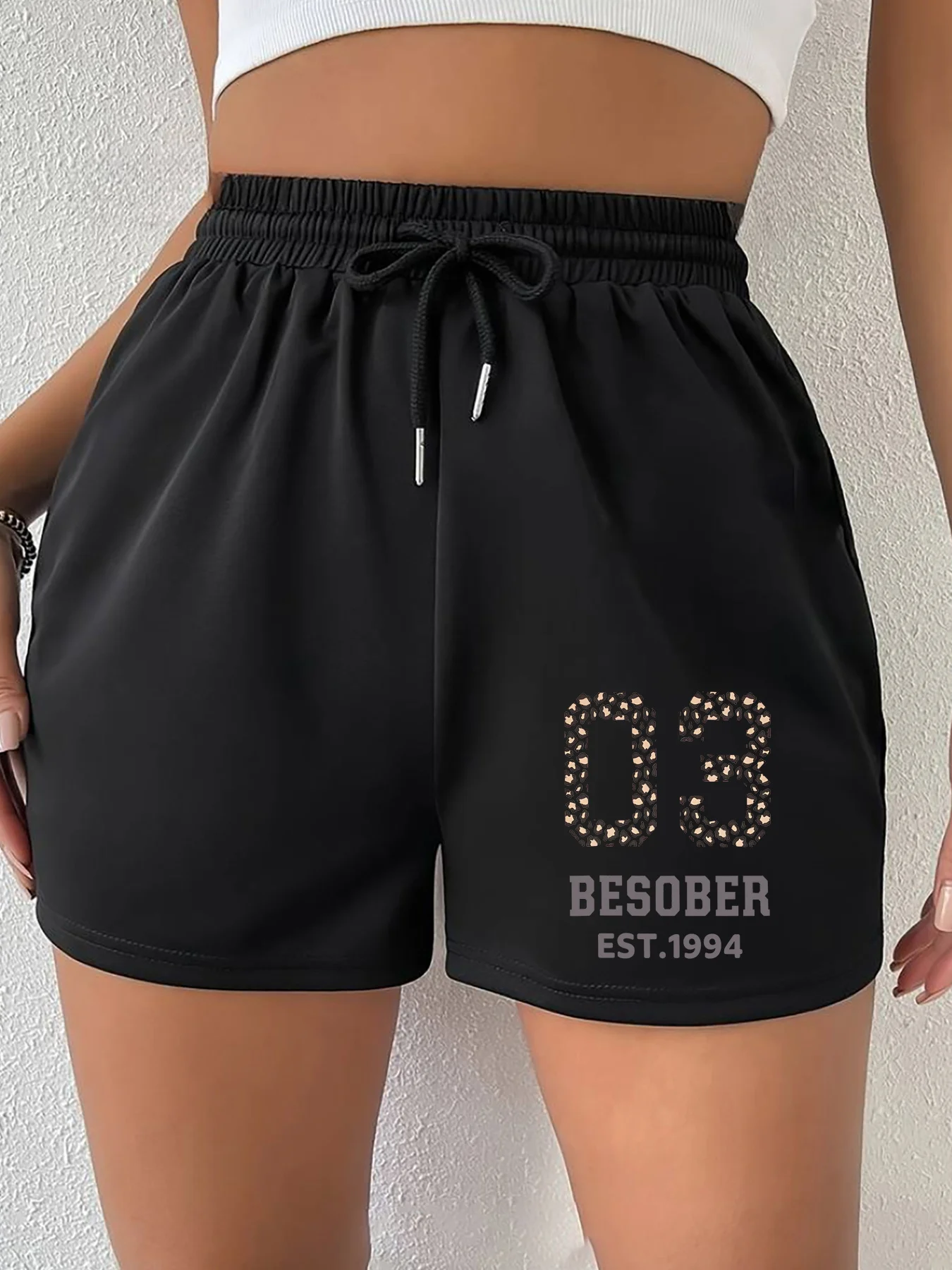 Ladies' Casual Sports Retro Niche Design Shorts, Summer Casual Versatile American Trend Outerwear Pants, Summer Beach Pants