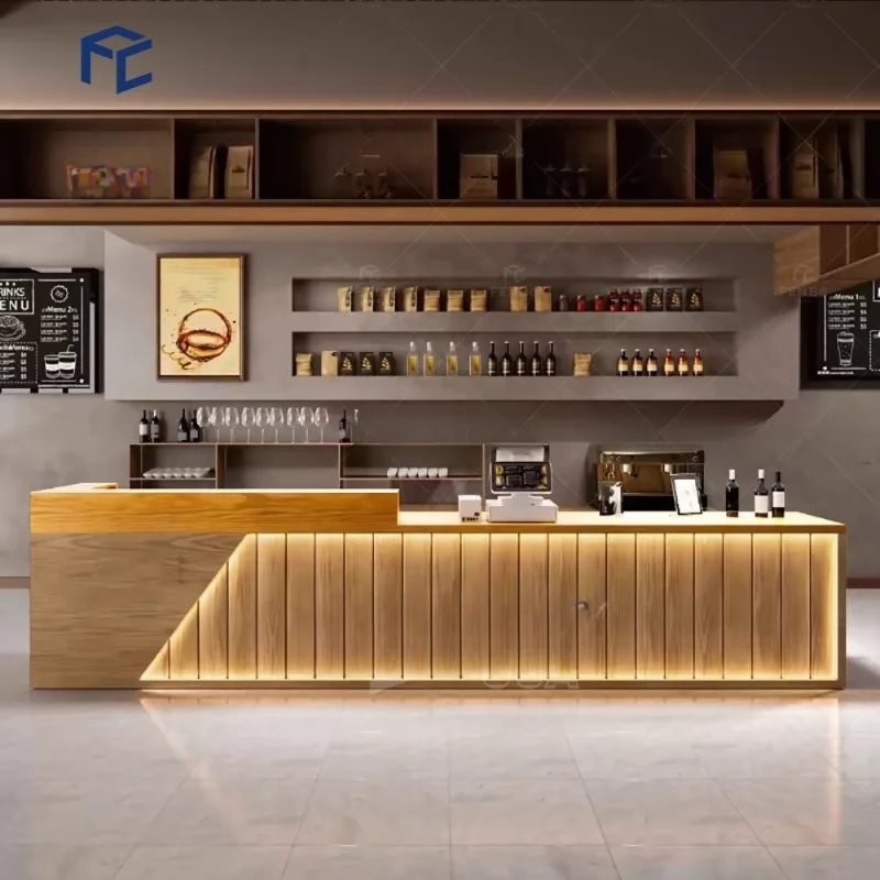 

Factory Supply Modern Bar Design Custom Restaurant Hotel Nightclub Bar Bar Light Emitting Diode