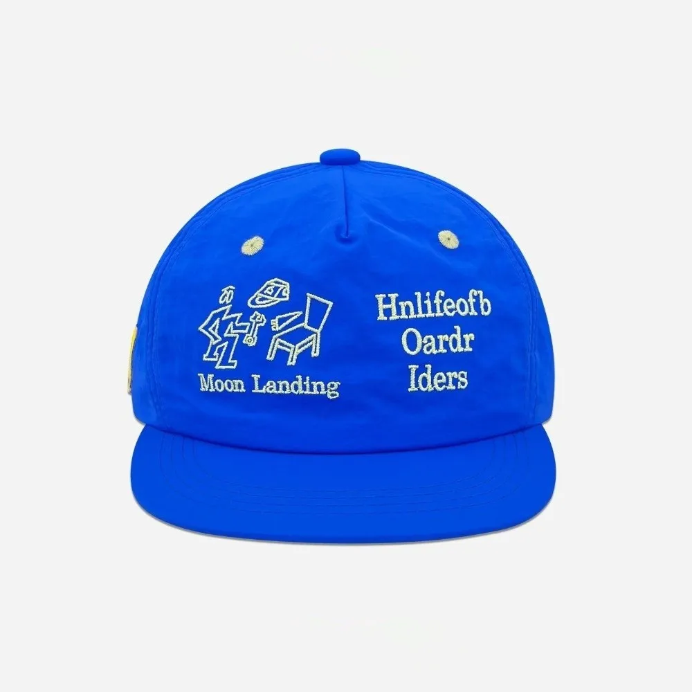 Quick-Drying Letter Embroidery Baseball Cap Peaked Design Flat Brim Quick-Drying Visor Hat Breathable Fabric Thin Material