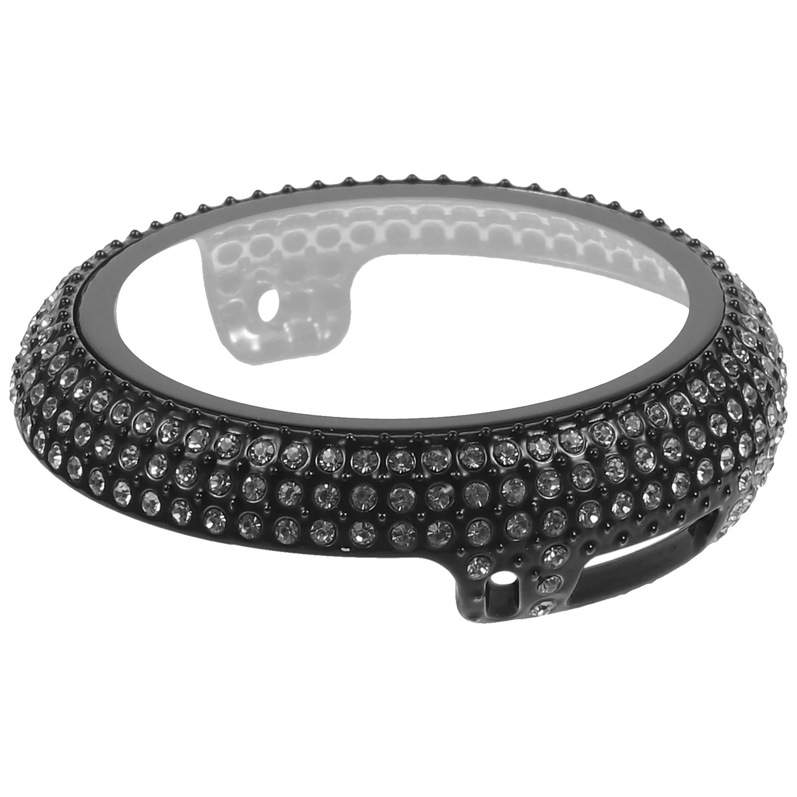 Custodia protettiva per orologio Pc rigido durevole con protezione per schermo in vetro temperato Decorazione con strass scintillanti per l'uso quotidiano