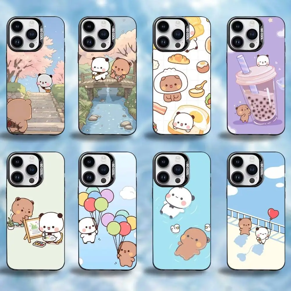 

C-Cute BuBu DuDu Phone Case For iPhone17,16,15,14,13,12,Pro Max Black Colorful Phone case