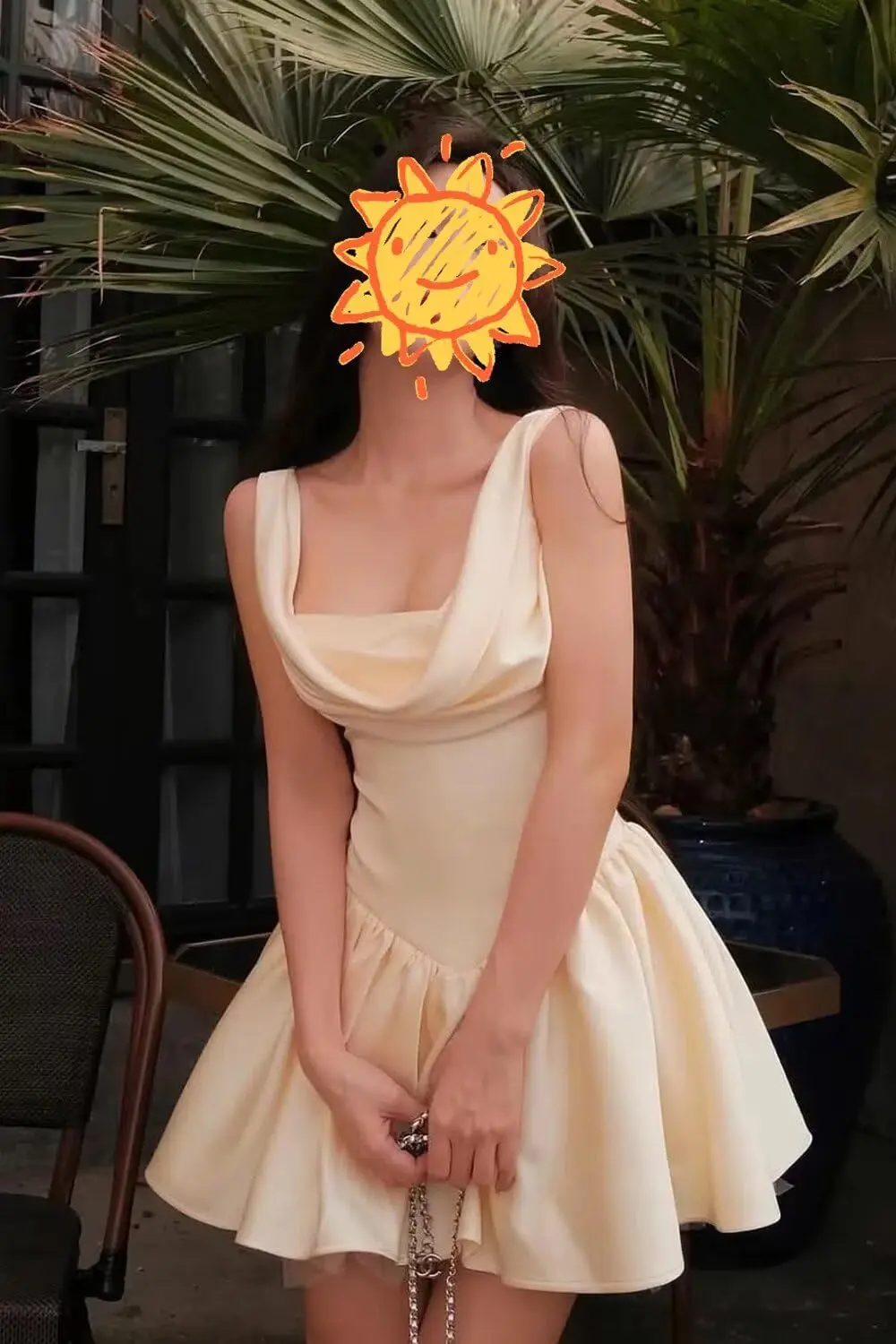 

А-силуэт Со рюшами Платья для встречи выпускников Корсет с воротником-хомутом Короткие атласные свадебные платья Коктейльные платья