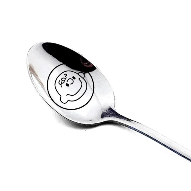 Snoopy Spoon 410 Stainless Steel Coffee Spoon Cartoon Dessert Cake Fruit Spoons Small Snack Scoop Drink Soup Kitchen Accessories