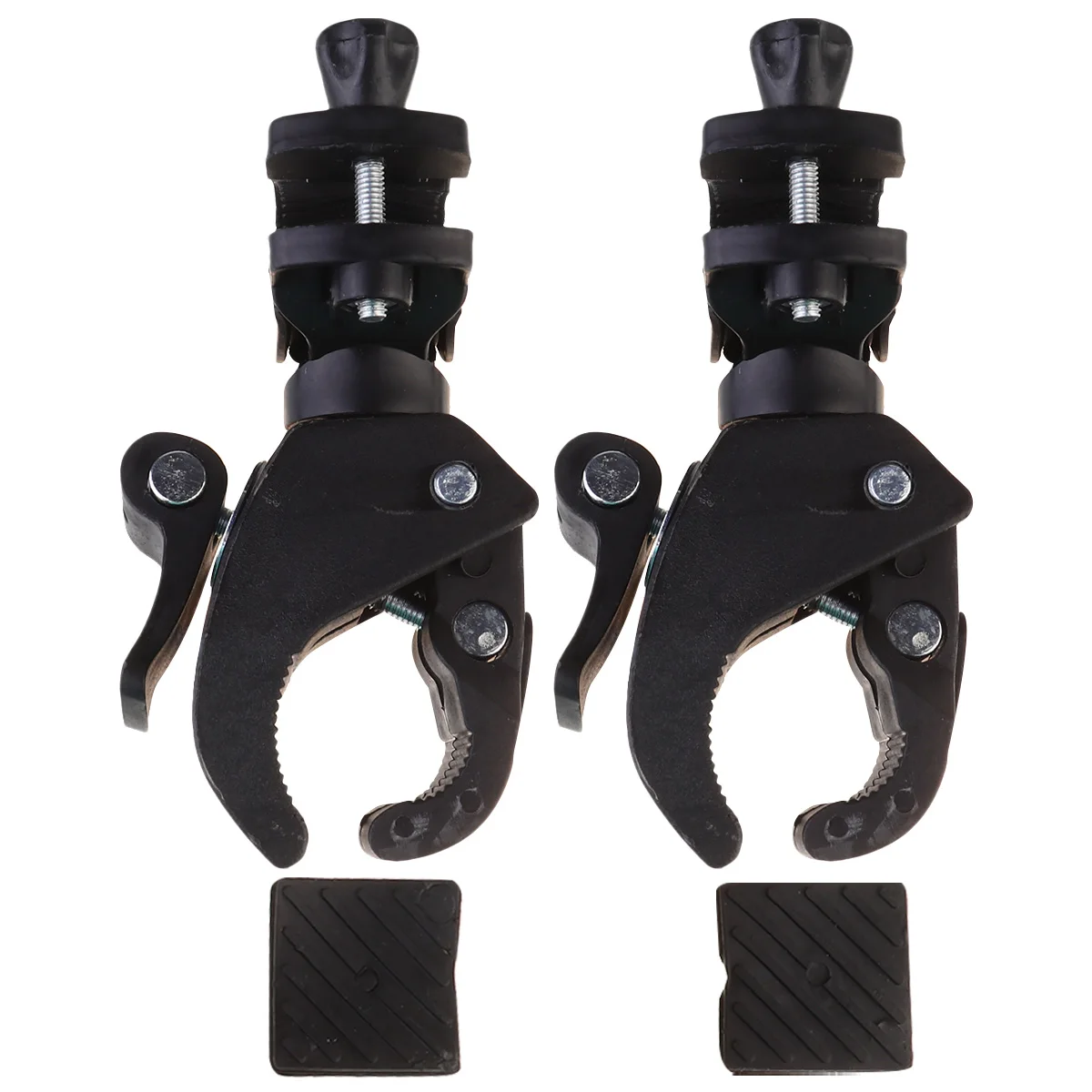 

2Pcs HeadlightBracket BikeHandlebarFlashlightMount PlasticLampRack Accessory Roadbike Motorcycle RotatableDesign