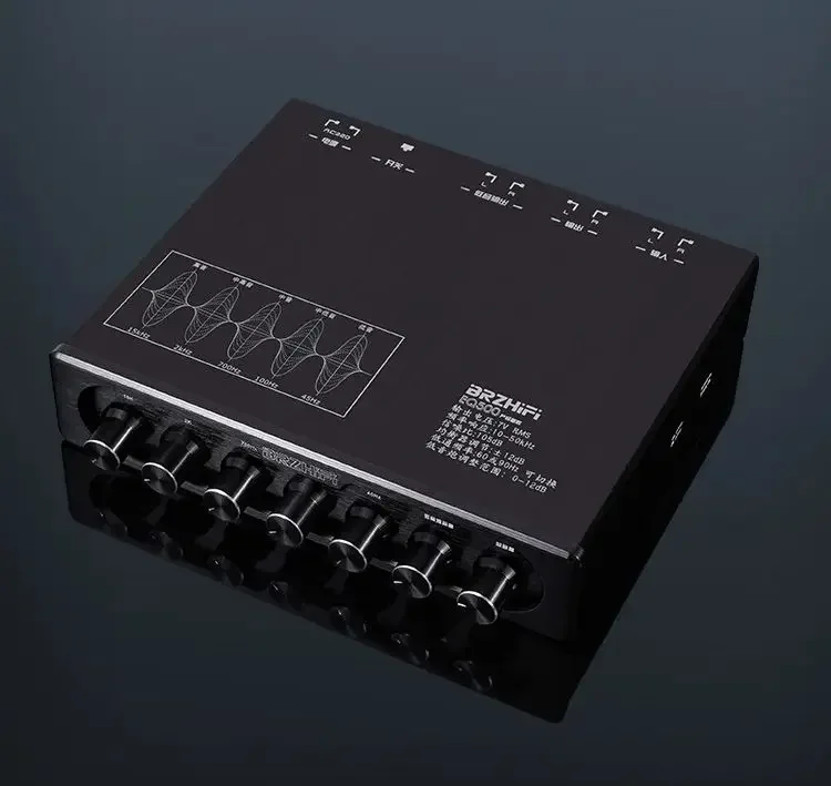 

EQ500 Audio Enthusiast Preamplifier 5-segment EQ Tone Audio Processing Effector Mini Mixer