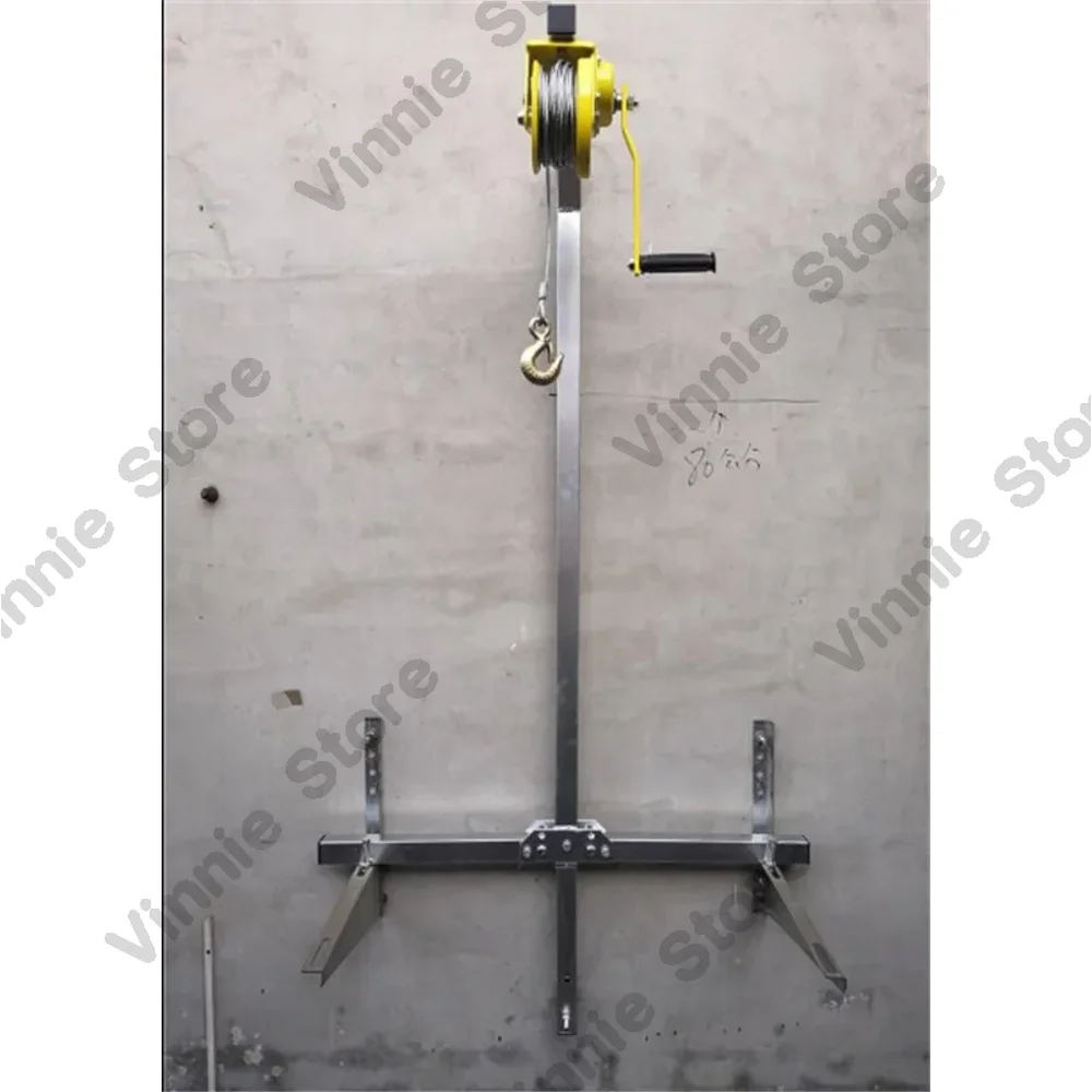 10M 20M Galvanized Outside Installation Lifting Tool Crane Folding Self-locking Manual Winch Assembly Air Conditioner