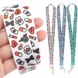 Nurse Doctor Lanyard For Key Chain Doctors ID Card Cover Pass Mobile Phone Badge Holder Key Ring Neck Straps Medical Accessories