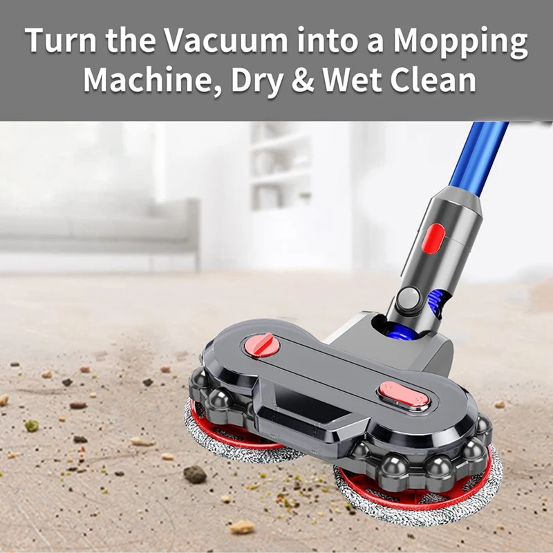 Electric Floor Mopping Head for Dyson V15 V8 V7 V10 V11 Vacuum Cleaner Attachments Mop with Removable Water Tank